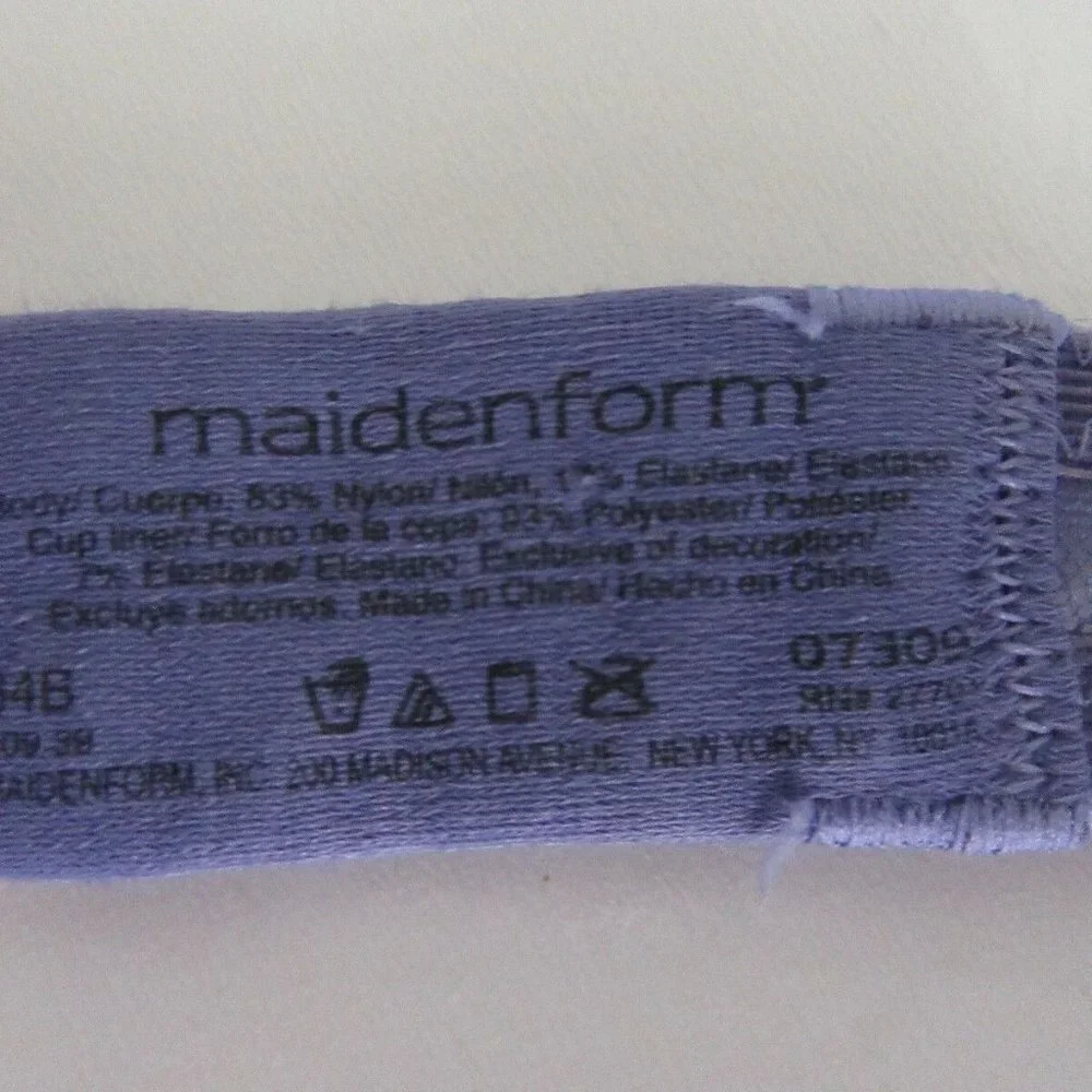 Maidenform One Fabulous Fit Purple Underwire Bra